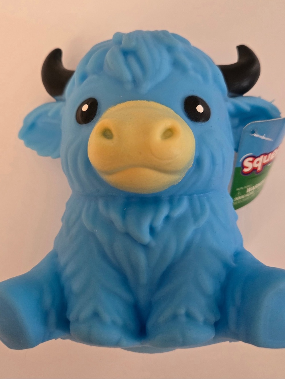 Jumbo Blue Highland Cow Squeeezy Squishy – NEW 🐮